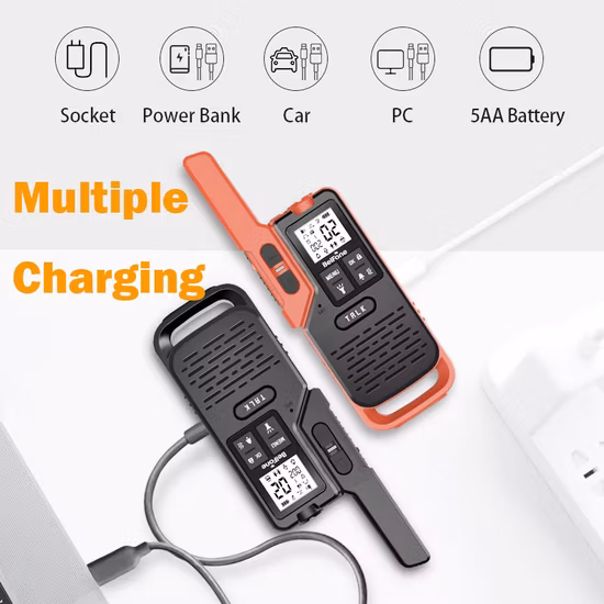 Mini walkie-talkie portatile per radioamatori per canale PMR esterno