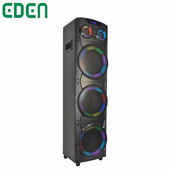 Nuovo commercio all'ingrosso 3 * 10 pollici scatola di legno DJ portatile ad alta potenza Karaoke Wireless PA Party attivo cassa audio altoparlante ad alto volume